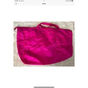 Lululemon Pink Foldable Versitile Gym/Yoga Tote Bag/Duffel Overnight Bag RARE